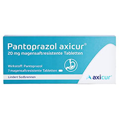 Pantoprazol axicur 20mg 7 Stck - Vorderseite