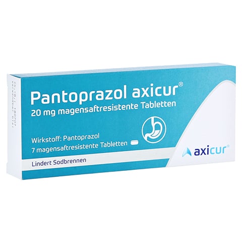 Pantoprazol axicur 20mg 7 Stck