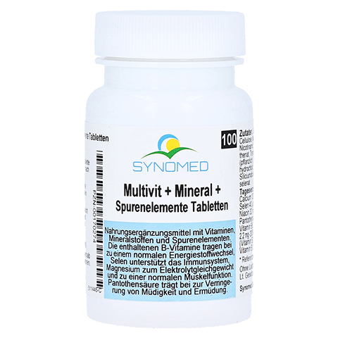 MULTIVIT+Mineral+Spurenelemente Synomed Tabletten 100 Stck