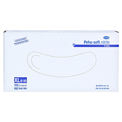 PEHA-SOFT nitrile fino Unt.Hands.unsteril pf XL 150 Stck - Oberseite