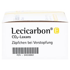 Lecicarbon E CO2-Laxans für Erwachsene 100 Stück - Linke Seite