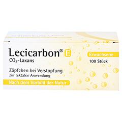 Lecicarbon E CO2-Laxans für Erwachsene 100 Stück - Vorderseite