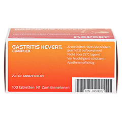 GASTRITIS HEVERT Complex Tabletten 100 Stück N1 - Oberseite
