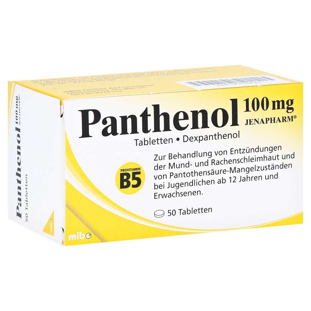 PANTHENOL 100 mg Jenapharm Tabletten 50 Stück
