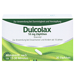 Dulcolax 10mg Zpfchen 30 Stck N3 - Vorderseite
