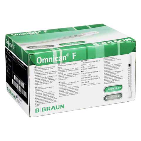 OMNICAN F 1 ml Feindosierungspr.1 ml 30 Gx12 mm 100x1 Milliliter