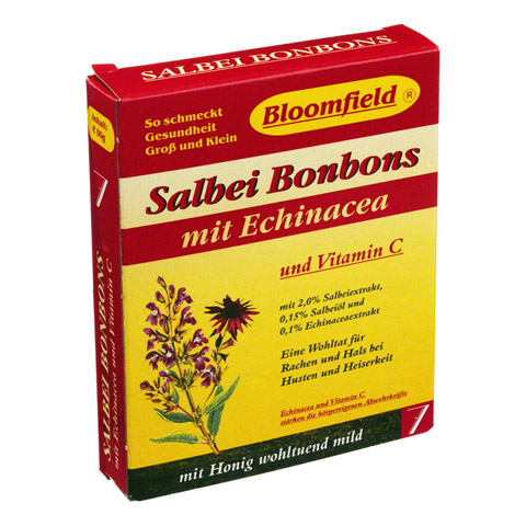 BLOOMFIELD Salbei Bonbons m.Echinacea 50 Gramm