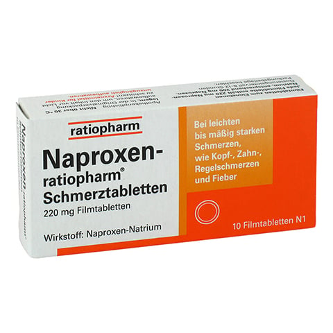 Naproxen-ratiopharm Schmerztabletten 10 Stck N1