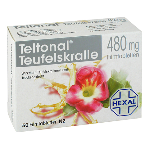 TELTONAL Teufelskralle 480 mg Filmtabletten 50 Stck N2
