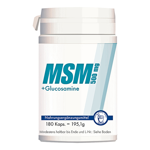 MSM 500 mg+Glucosamine Kapseln 180 Stck