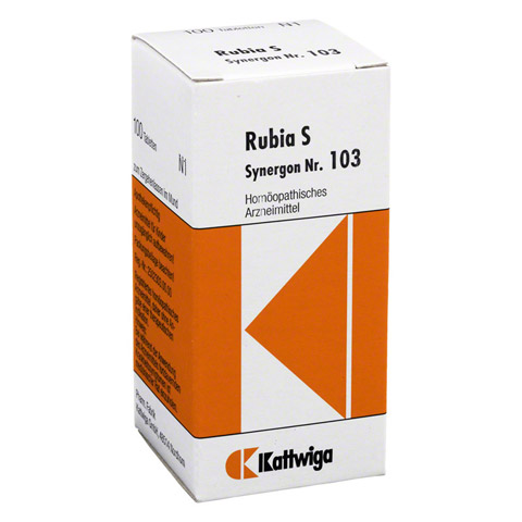 SYNERGON KOMPLEX 103 Rubia S Tabletten 100 Stck