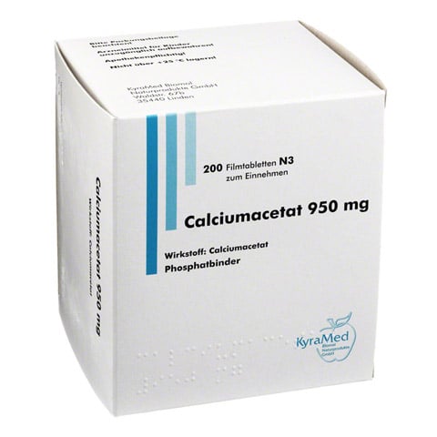Calciumacetat 950 mg Filmtabletten 200 Stück N3