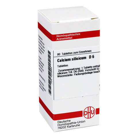 CALCIUM SILICICUM D 6 Tabletten 80 Stck N1