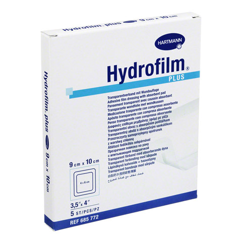 HYDROFILM Plus Transparentverband 9x10 cm 5 Stück