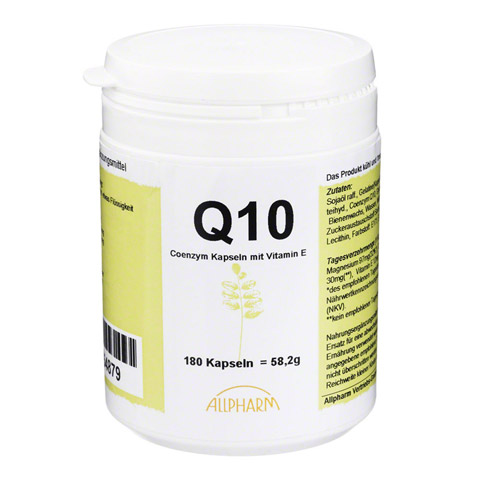 COENZYM Q10 MIT Vitamin E Kapseln 180 Stck