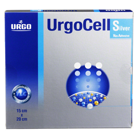 URGOCELL silver non Adhesive Verband 15x20 cm 5 Stck