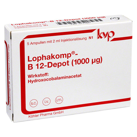 LOPHAKOMP B 12 Depot 1000 g Injektionslsung 5x2 Milliliter N1