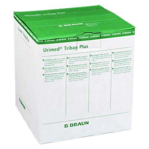 URIMED Tribag Plus Urin Beinbtl.500ml 80cm unst. 10 Stck