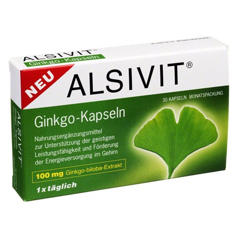 GINKGO 100 mg Alsivit Kapseln 30 Stück
