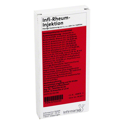 INFI RHEUM Injektion 10x1 Milliliter N1