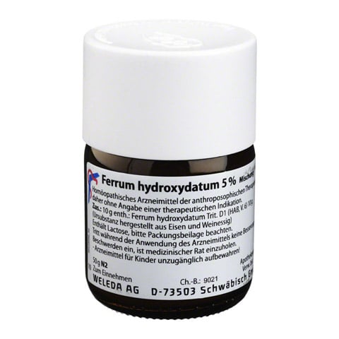 FERRUM HYDROXYDATUM 5% Trituration 50 Gramm N2