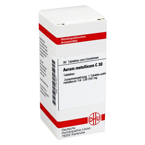 AURUM METALLICUM C 30 Tabletten 80 Stck