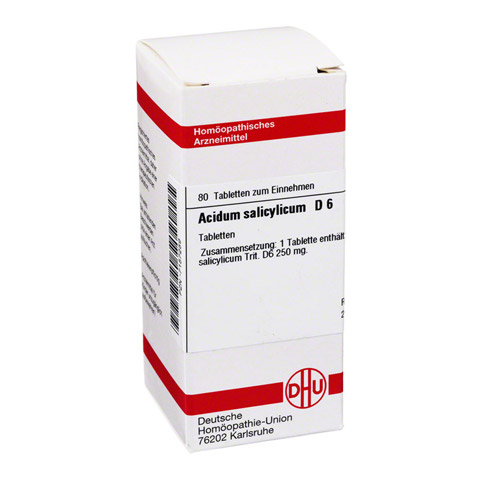ACIDUM SALICYLICUM D 6 Tabletten 80 Stck N1