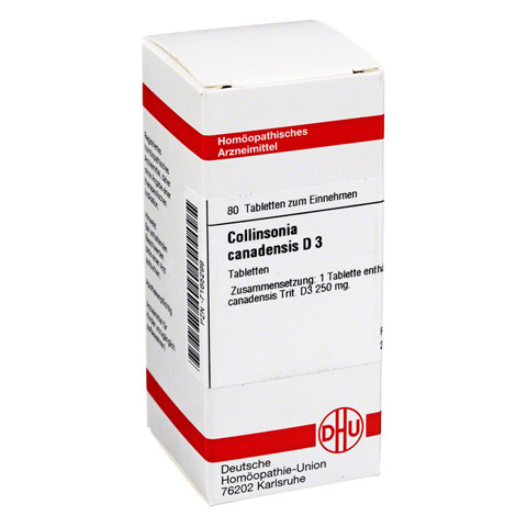 COLLINSONIA CANADENSIS D 3 Tabletten 80 Stück N1