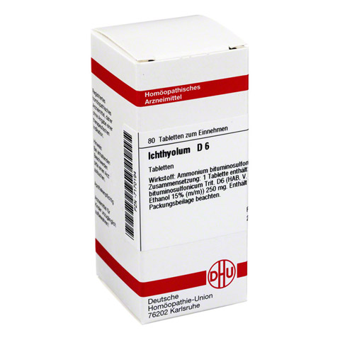 ICHTHYOLUM D 6 Tabletten 80 Stck N1