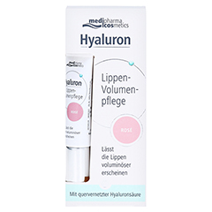 medipharma Hyaluron Lippen-Volumenpflege ros 7 Milliliter - Vorderseite