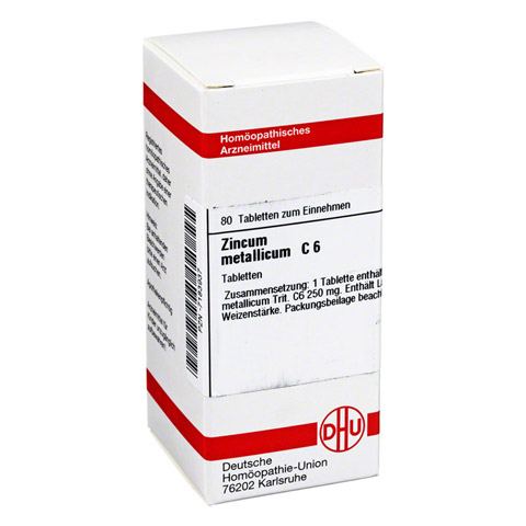 ZINCUM METALLICUM C 6 Tabletten 80 Stck N1