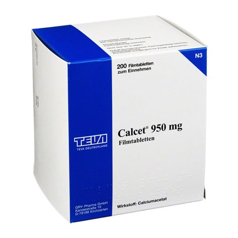 CALCET 950 mg Filmtabletten 200 Stck N3