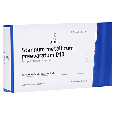 STANNUM METALLICUM praeparatum D 10 Ampullen 8x1 Milliliter N1