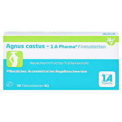 AGNUS CASTUS-1A Pharma Filmtabletten 30 Stck N1 - Vorderseite