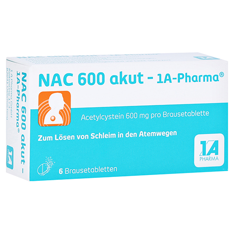 NAC 600 akut-1A Pharma Brausetabletten 6 Stck