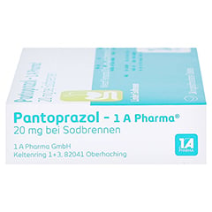 Pantoprazol-1A Pharma 20mg bei Sodbrennen 14 Stück - Rechte Seite