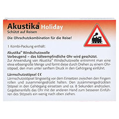 AKUSTIKA Holiday Windschutzwolle+Lrmschutzstp. 1 Packung - Rckseite