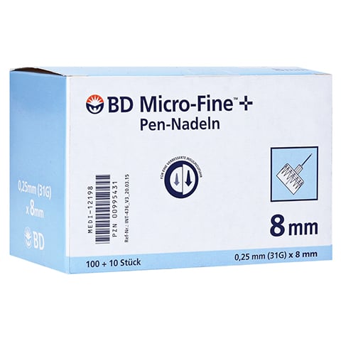 BD MICRO-FINE Pen-Nadeln 0,25x8 mm 110 Stück