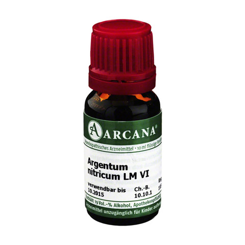 ARGENTUM NITRICUM LM 6 Dilution 10 Milliliter N1
