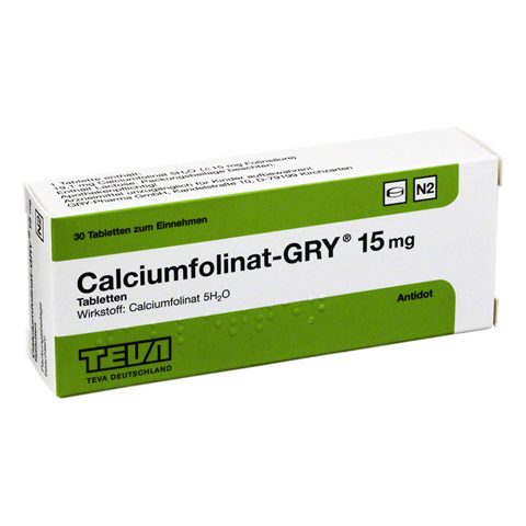 CALCIUMFOLINAT GRY 15 Tabletten 30 Stck N2