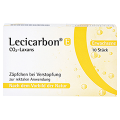 Lecicarbon E CO2-Laxans für Erwachsene 10 Stück N2 - Vorderseite