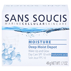SANS SOUCIS MOISTURE Deep Moist Depot Feuchtigkeit + Anti Age 50 Milliliter - Rckseite