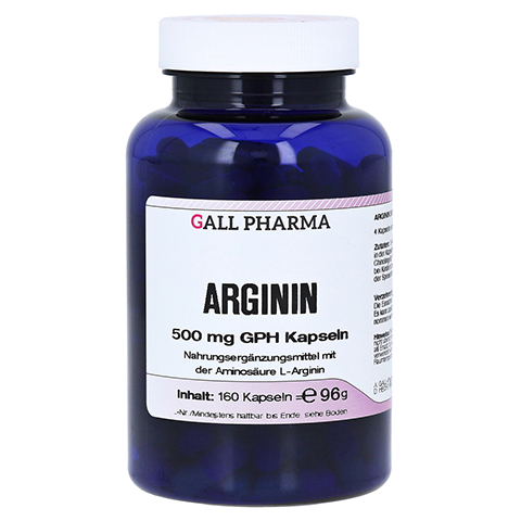 ARGININ 500 mg GPH Kapseln 160 Stck