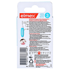 ELMEX Interdentalbrsten ISO Gr.3 0,6 mm blau 8 Stck - Rckseite