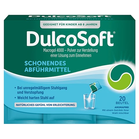 DulcoSoft Pulver 20 Beutel: Abfhrmittel bei Verstopfung mit Macrogol 20x10 Gramm