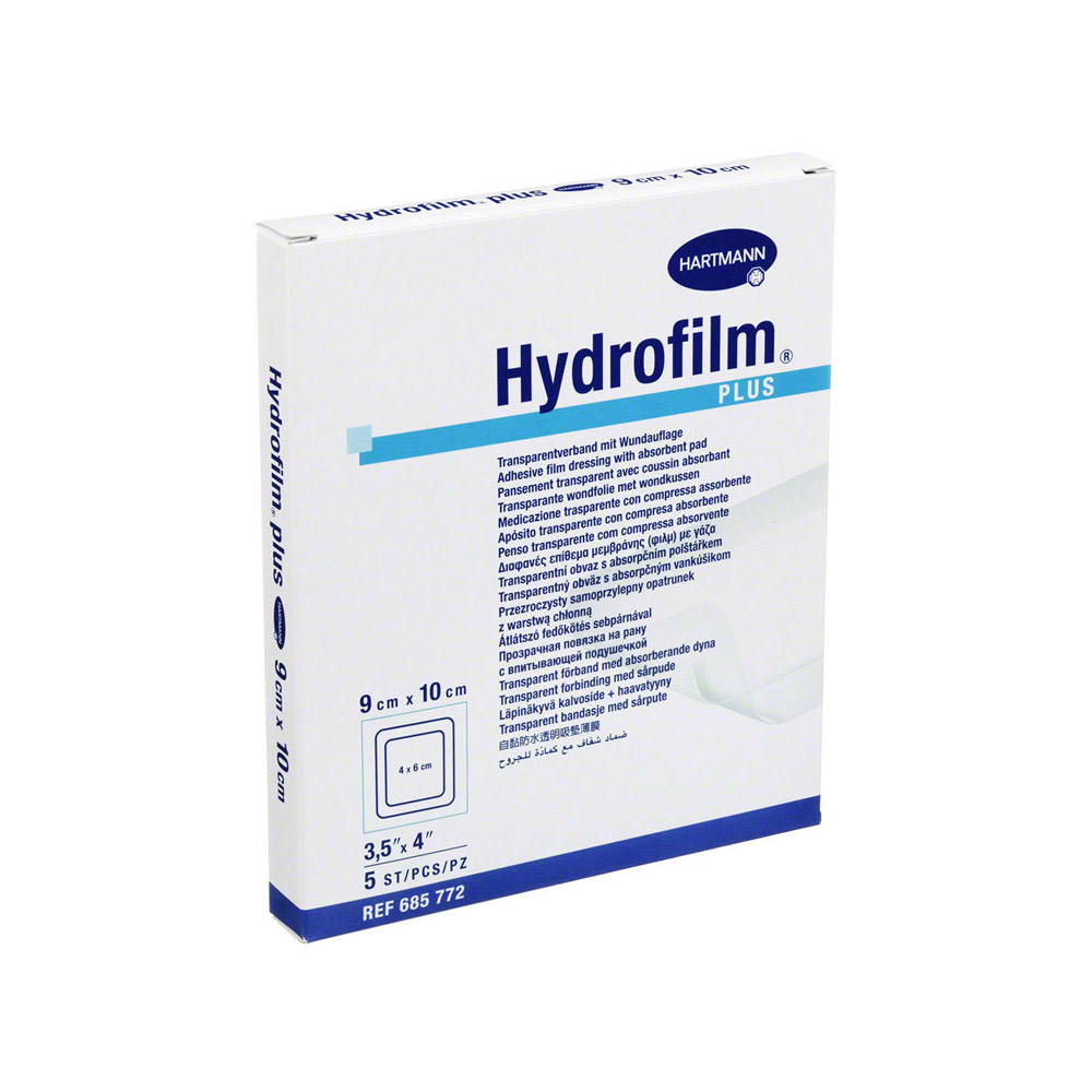 HYDROFILM Plus Transparentverband 9x10 cm 5 Stück