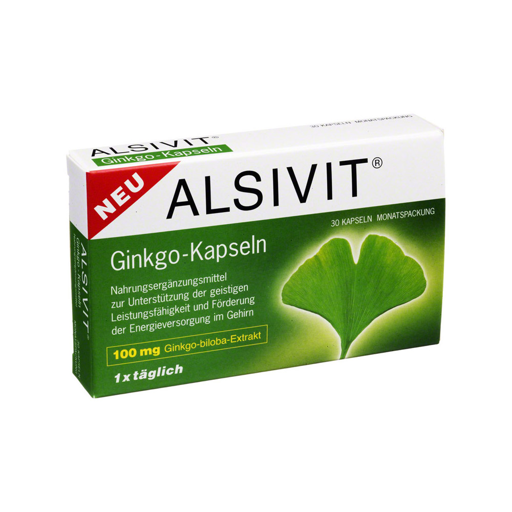 GINKGO 100 mg Alsivit Kapseln 30 Stück