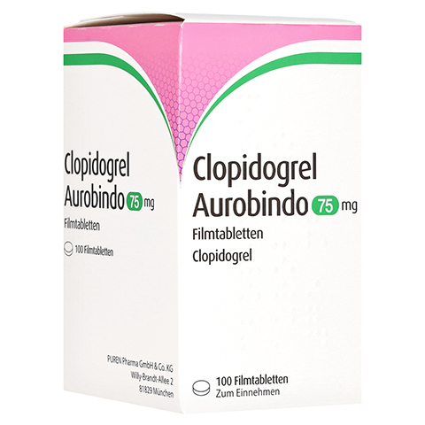 Clopidogrel Aurobindo 75mg 100 Stck N3