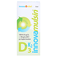 INNOVA Mulsin Vitamin D3+K2 Emulsion 10 Milliliter - Vorderseite