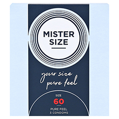 MISTER Size 60 Kondome 3 Stck - Vorderseite
